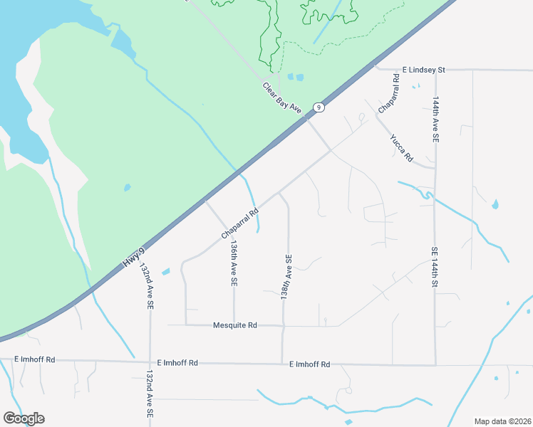 map of restaurants, bars, coffee shops, grocery stores, and more near 13608 Chaparral Road in Norman