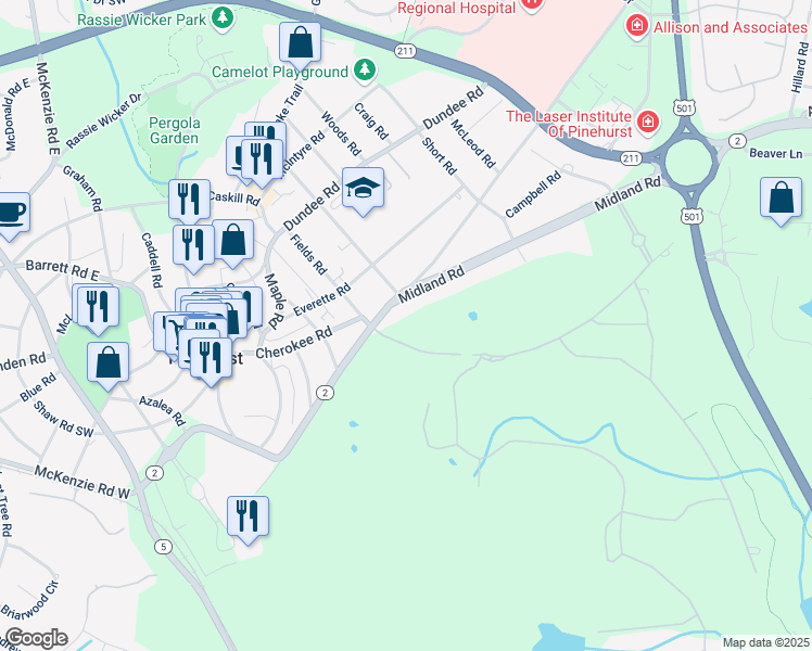 map of restaurants, bars, coffee shops, grocery stores, and more near 209 Richmond Street in West End