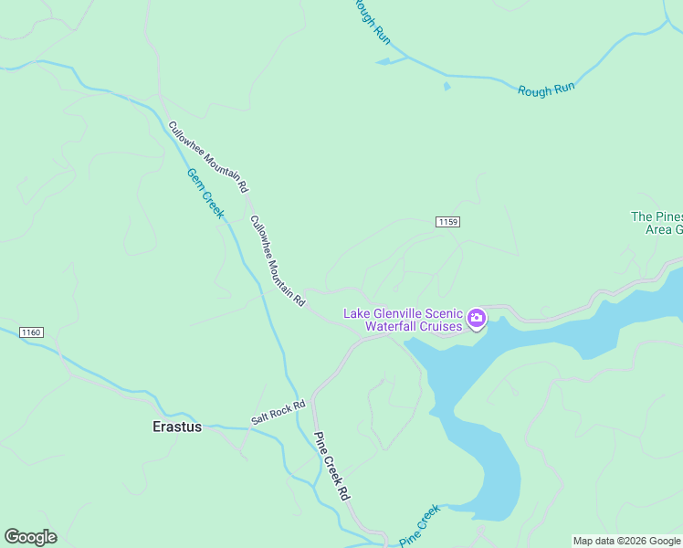 map of restaurants, bars, coffee shops, grocery stores, and more near 184 Glen Laurel Circle in Cullowhee