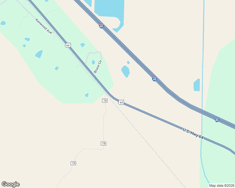 map of restaurants, bars, coffee shops, grocery stores, and more near 683 U.S. 64 in Atkins