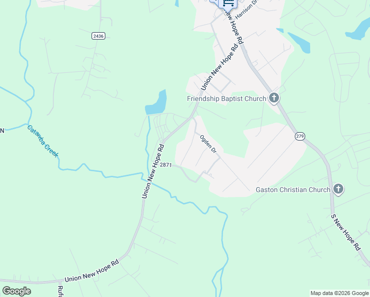 map of restaurants, bars, coffee shops, grocery stores, and more near 209 Hughey Drive in Gastonia