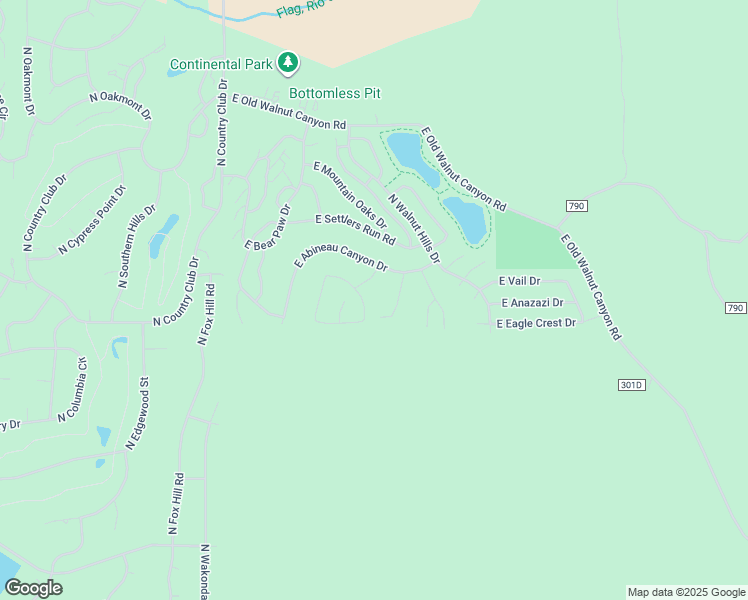map of restaurants, bars, coffee shops, grocery stores, and more near 2394 North White Pine Drive in Flagstaff