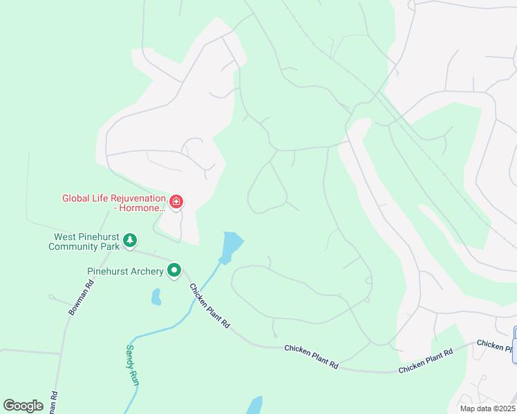 map of restaurants, bars, coffee shops, grocery stores, and more near 15 Oxton Circle in Pinehurst