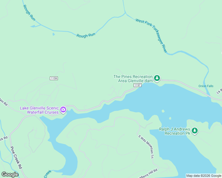 map of restaurants, bars, coffee shops, grocery stores, and more near 121 Watermelon Dr in Cullowhee