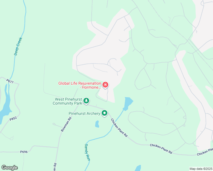 map of restaurants, bars, coffee shops, grocery stores, and more near 81 Abbottsford Drive in Pinehurst