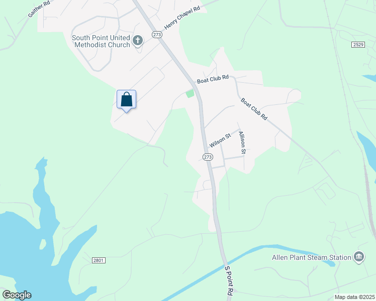 map of restaurants, bars, coffee shops, grocery stores, and more near 2016 South Point Road in Belmont