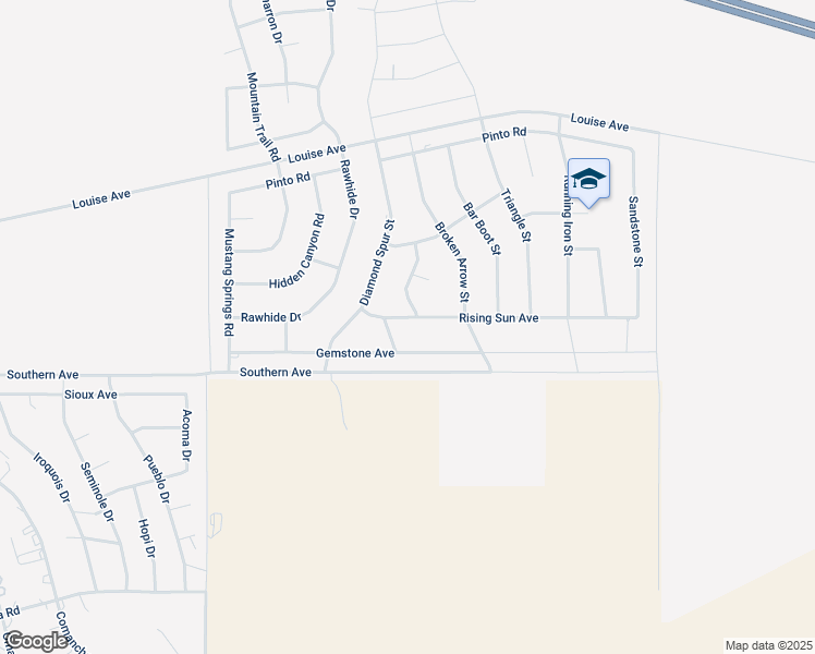 map of restaurants, bars, coffee shops, grocery stores, and more near 4212 Rising Sun Avenue in Kingman