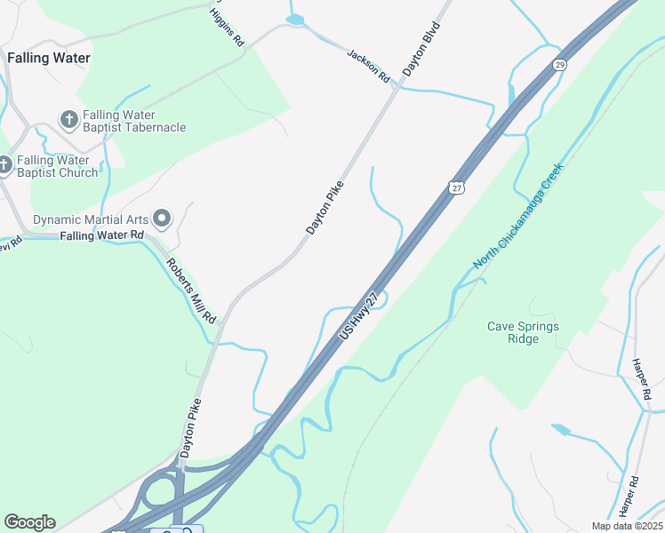map of restaurants, bars, coffee shops, grocery stores, and more near 7626 Dayton Pike in Soddy-Daisy