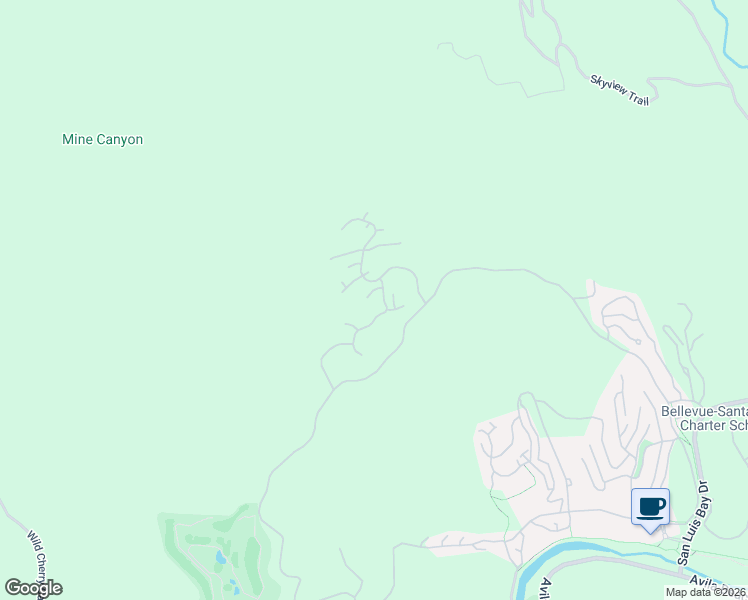 map of restaurants, bars, coffee shops, grocery stores, and more near 2845 Loganberry Lane in Avila Beach