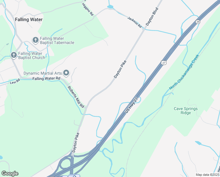 map of restaurants, bars, coffee shops, grocery stores, and more near 7626 Dayton Pike in Soddy-Daisy