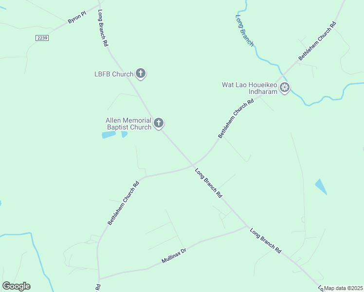 map of restaurants, bars, coffee shops, grocery stores, and more near 1236 Long Branch Road in Grover