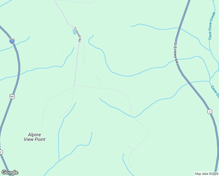 map of restaurants, bars, coffee shops, grocery stores, and more near Unnamed Road in Monteagle