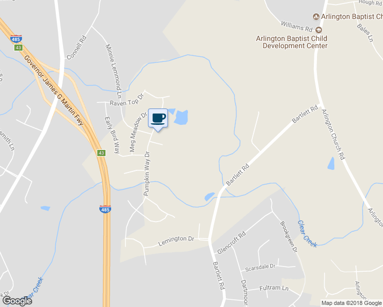 map of restaurants, bars, coffee shops, grocery stores, and more near 16260 Raven Top Drive in Charlotte
