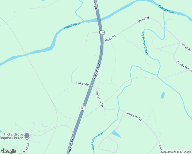 map of restaurants, bars, coffee shops, grocery stores, and more near 6839 U.S. 221 in Mooresboro
