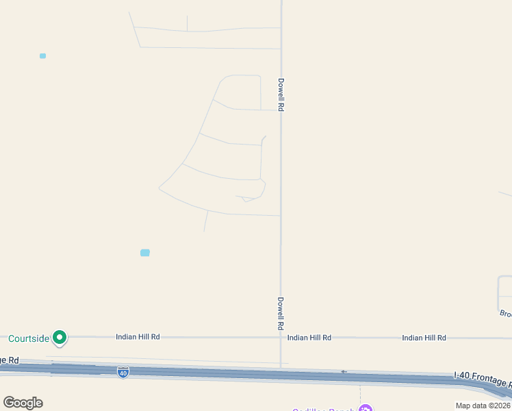 map of restaurants, bars, coffee shops, grocery stores, and more near North Dowell Road in Amarillo