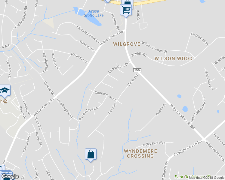 map of restaurants, bars, coffee shops, grocery stores, and more near 10240 Invershiel Court in Charlotte