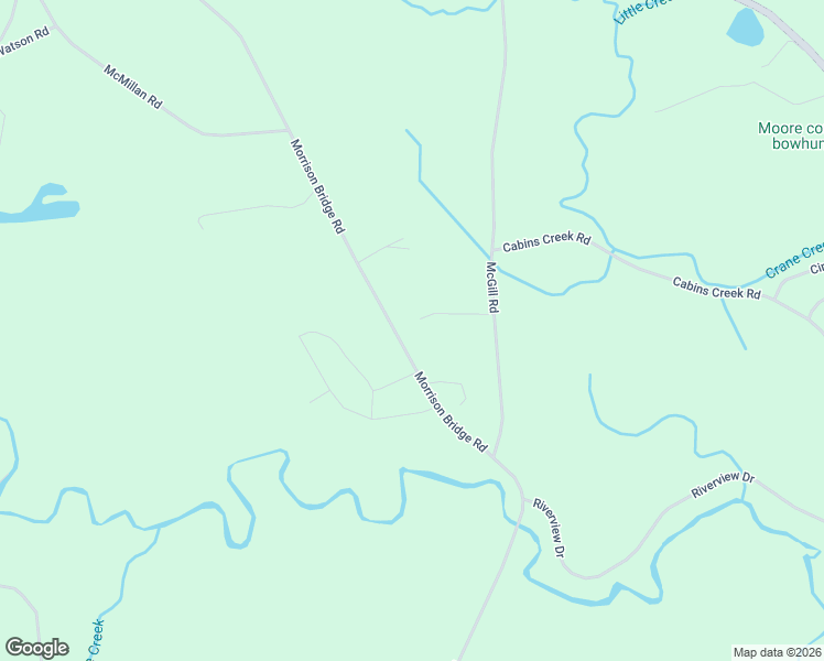 map of restaurants, bars, coffee shops, grocery stores, and more near 807 Morrison Bridge Road in Vass