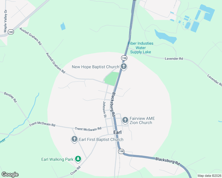 map of restaurants, bars, coffee shops, grocery stores, and more near in Earl