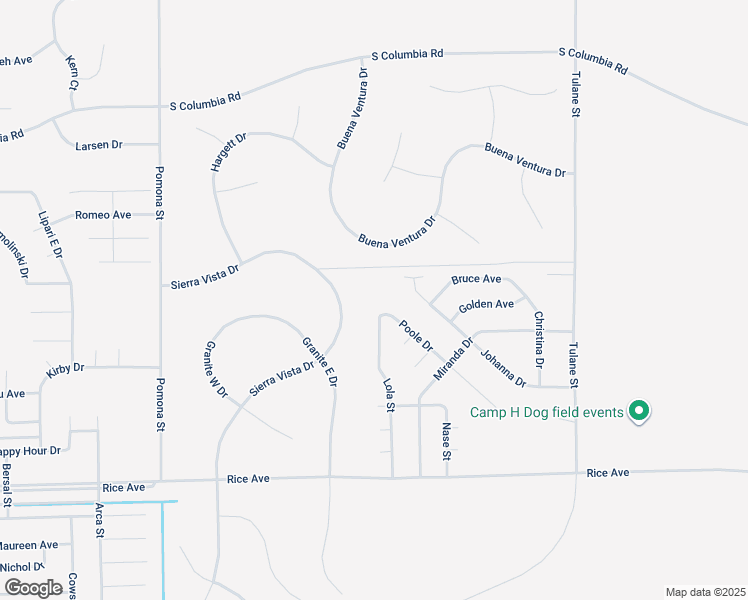map of restaurants, bars, coffee shops, grocery stores, and more near Lola Street in California City