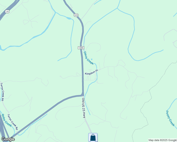 map of restaurants, bars, coffee shops, grocery stores, and more near 3867 Old US 25 Highway in Zirconia