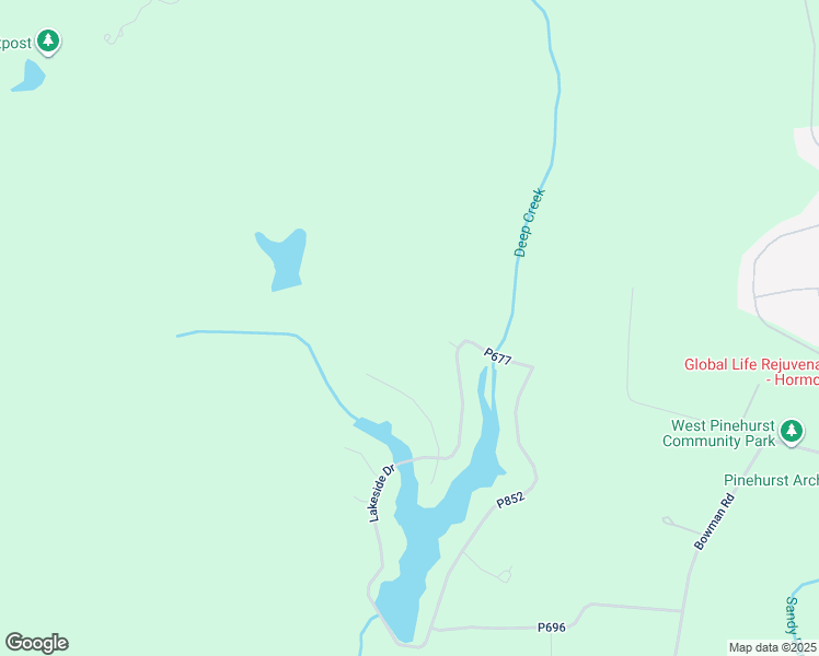 map of restaurants, bars, coffee shops, grocery stores, and more near in Seven Lakes