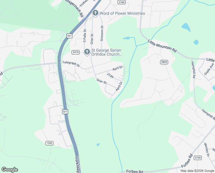 map of restaurants, bars, coffee shops, grocery stores, and more near 4704 Grier Street in Gastonia