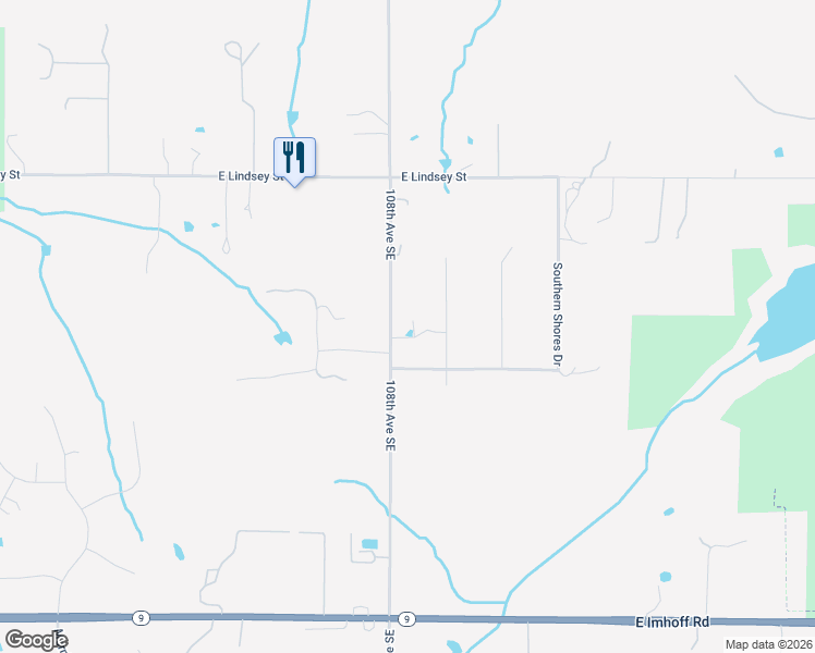 map of restaurants, bars, coffee shops, grocery stores, and more near 1603 108th Avenue Southeast in Norman