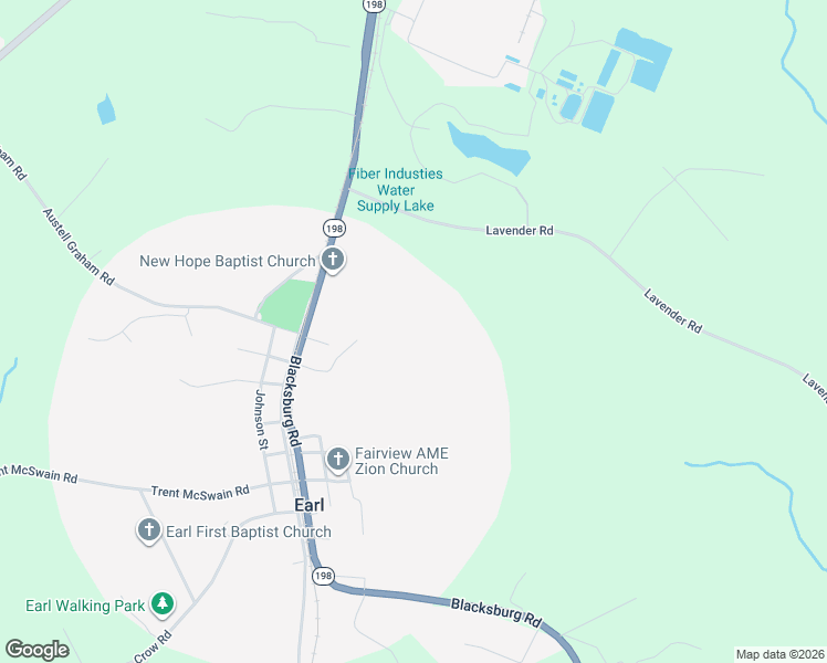 map of restaurants, bars, coffee shops, grocery stores, and more near 1100 Blacksburg Road in Grover