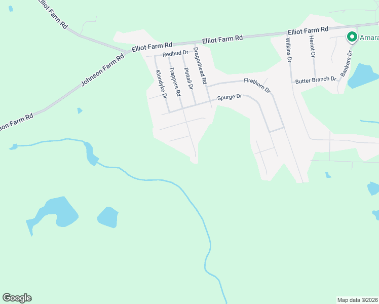 map of restaurants, bars, coffee shops, grocery stores, and more near 7613 Trappers Road in Fayetteville