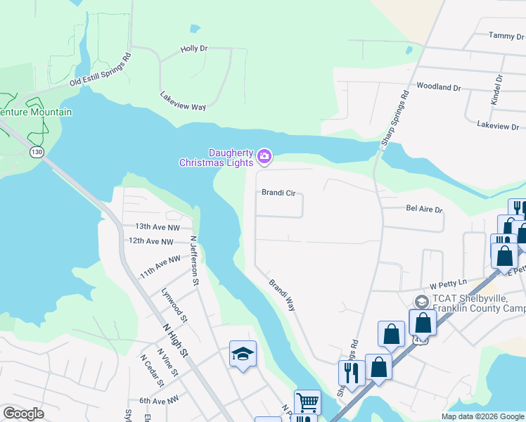 map of restaurants, bars, coffee shops, grocery stores, and more near 150 Brandi Way in Winchester