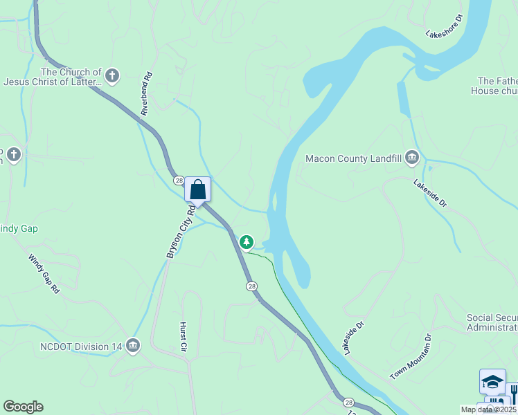 map of restaurants, bars, coffee shops, grocery stores, and more near 1325 Riverview Street in Franklin