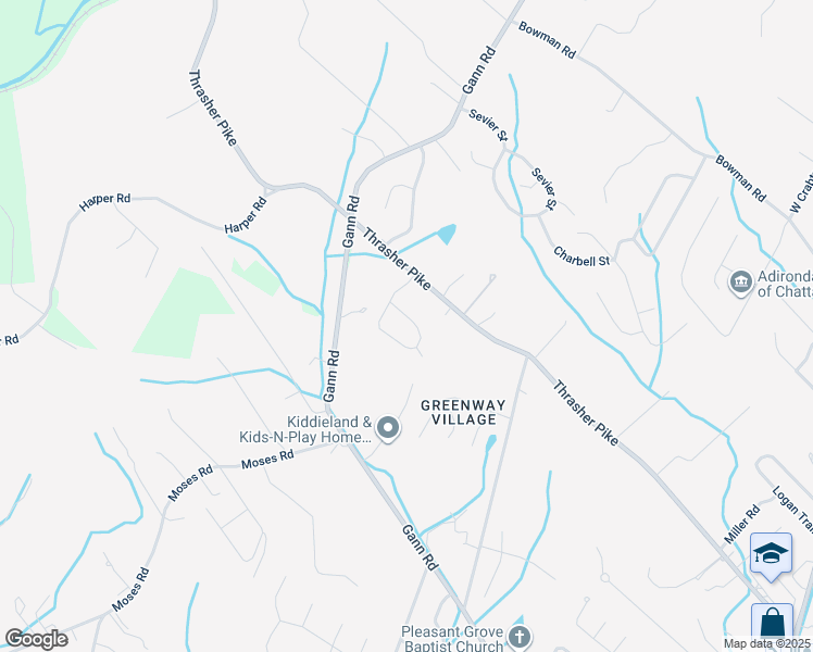 map of restaurants, bars, coffee shops, grocery stores, and more near 8150 Richland Drive in Middle Valley