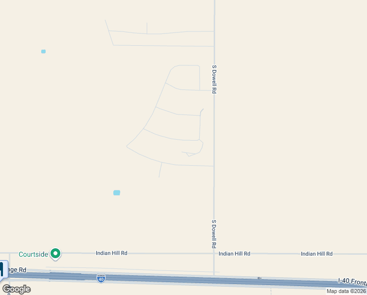 map of restaurants, bars, coffee shops, grocery stores, and more near South Dowell Road in Amarillo