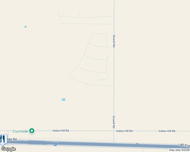 map of restaurants, bars, coffee shops, grocery stores, and more near South Dowell Road in Amarillo