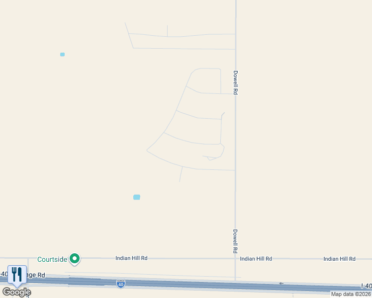 map of restaurants, bars, coffee shops, grocery stores, and more near North Dowell Road in Amarillo