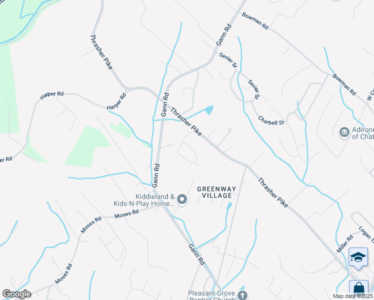 map of restaurants, bars, coffee shops, grocery stores, and more near 8146 Richland Drive in Middle Valley