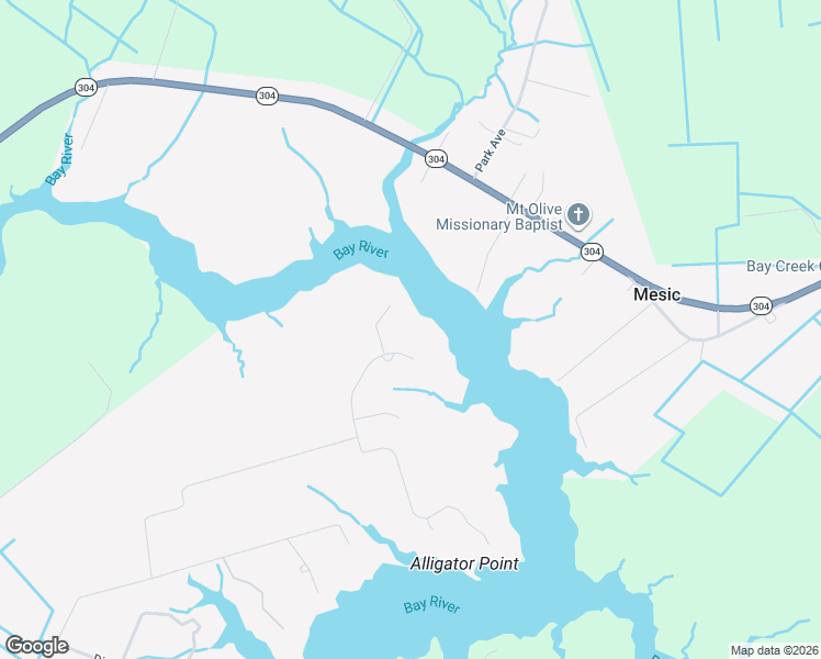 map of restaurants, bars, coffee shops, grocery stores, and more near 108 Water Lane in Mesic