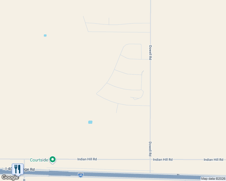 map of restaurants, bars, coffee shops, grocery stores, and more near North Dowell Road in Amarillo