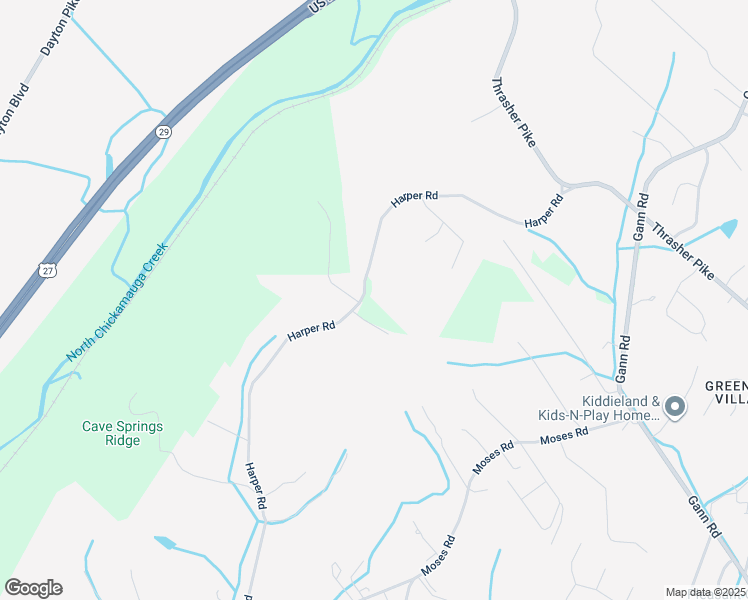 map of restaurants, bars, coffee shops, grocery stores, and more near 7906 Harper Road in Soddy-Daisy