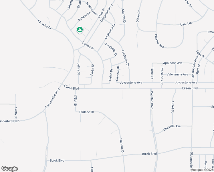 map of restaurants, bars, coffee shops, grocery stores, and more near Eileen Boulevard in California City