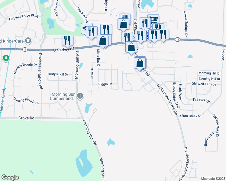 map of restaurants, bars, coffee shops, grocery stores, and more near 9835 Maggie Woods Lane in Arlington
