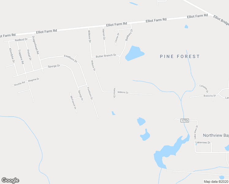 map of restaurants, bars, coffee shops, grocery stores, and more near 7600 Heriot Drive in Fayetteville