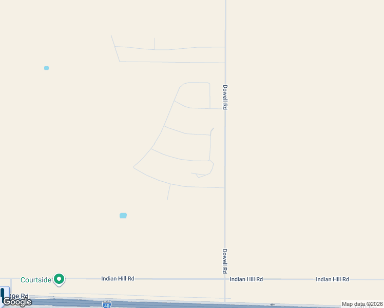 map of restaurants, bars, coffee shops, grocery stores, and more near North Dowell Road in Amarillo