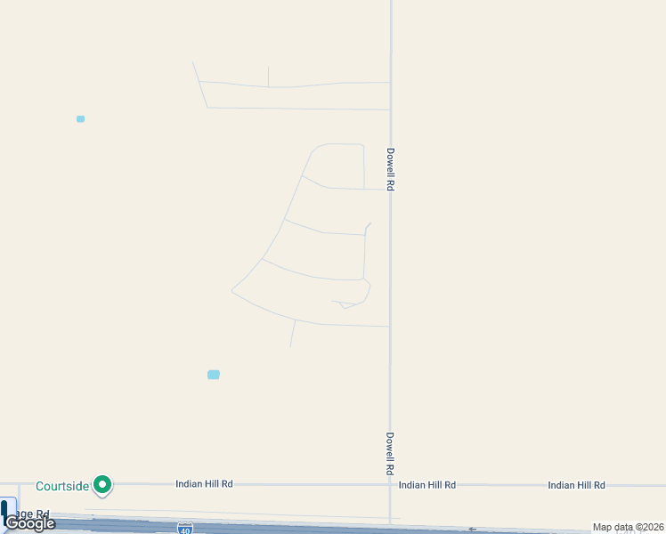 map of restaurants, bars, coffee shops, grocery stores, and more near North Dowell Road in Amarillo