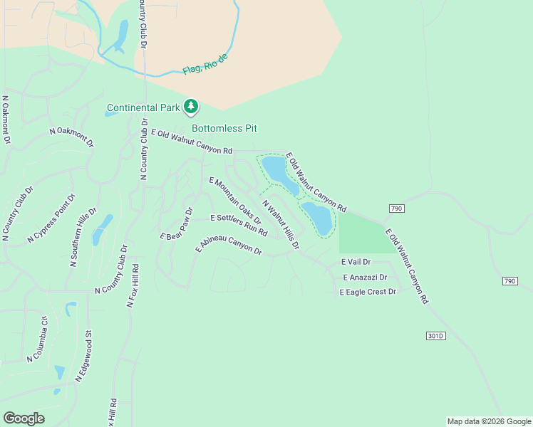 map of restaurants, bars, coffee shops, grocery stores, and more near 6205 East Willow Loop in Flagstaff