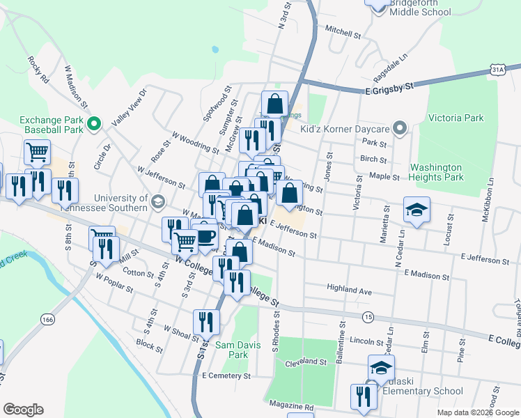 map of restaurants, bars, coffee shops, grocery stores, and more near in 