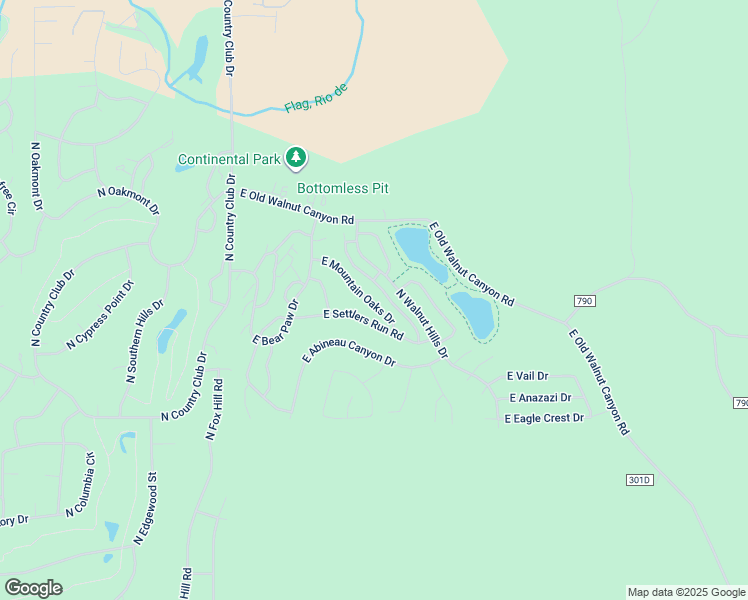 map of restaurants, bars, coffee shops, grocery stores, and more near 6142 East Mountain Oaks Drive in Flagstaff