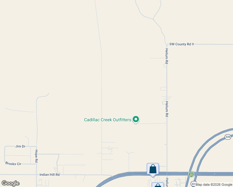 map of restaurants, bars, coffee shops, grocery stores, and more near 1345 Girl Scout Road in Amarillo
