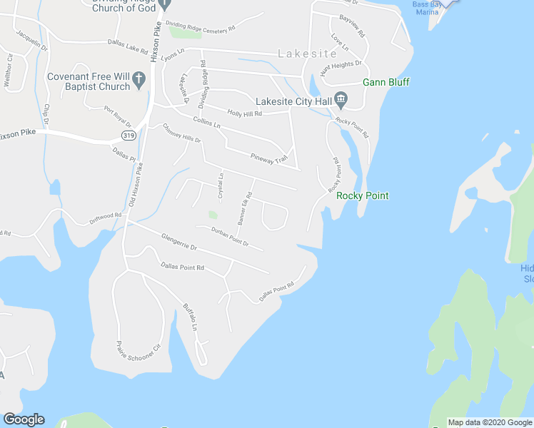 map of restaurants, bars, coffee shops, grocery stores, and more near 2940 Chimney Lake Circle in Soddy-Daisy
