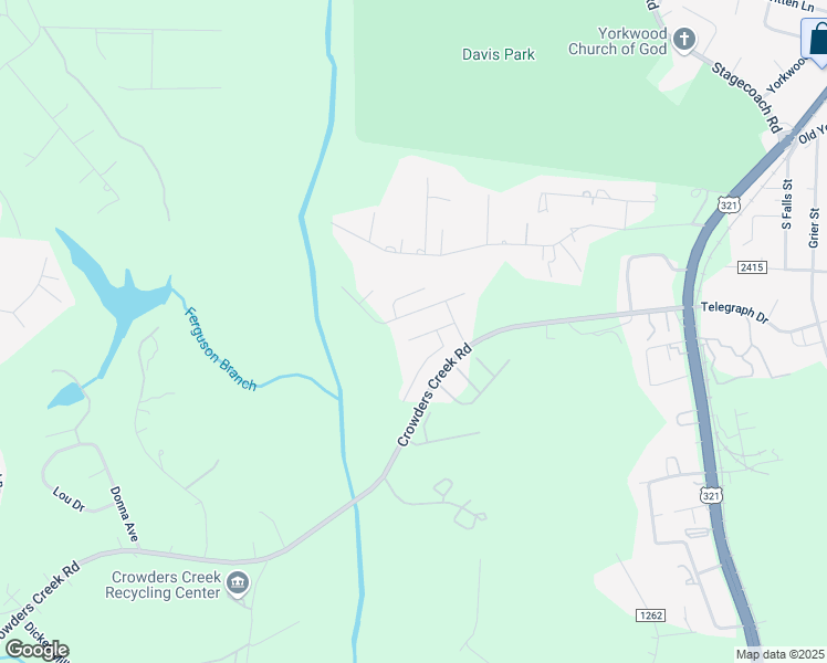 map of restaurants, bars, coffee shops, grocery stores, and more near 2009 Angler Way in Gastonia